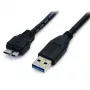 StarTech.com 0,5 m (1,5 jalkaa) musta SuperSpeed USB 3.0 -kaapeli A - Micro B - M/M