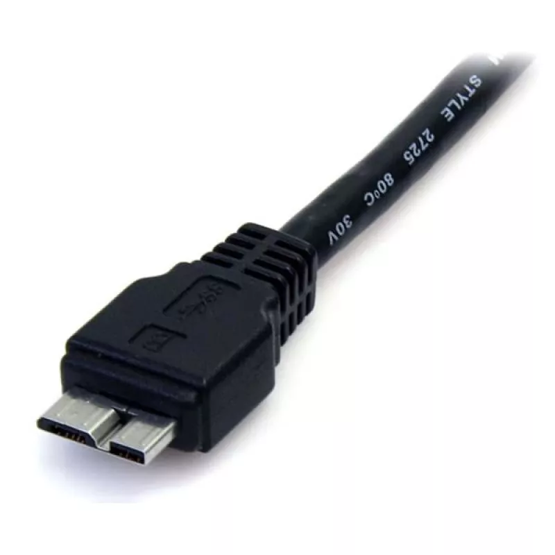 StarTech.com 0,5 m (1,5 jalkaa) musta SuperSpeed USB 3.0 -kaapeli A - Micro B - M/M