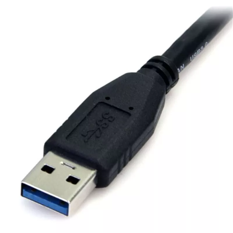 StarTech.com 0,5 m (1,5 jalkaa) musta SuperSpeed USB 3.0 -kaapeli A - Micro B - M/M
