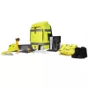 DICOTA Hi-Vis reppu keltainen polyetyleenitereftalaatti (PET) termoplastinen polyuretaani (TPU)