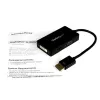 StarTech.com matka-A/V-adapteri: 3-in-1 DisplayPort - VGA-, DVI- tai HDMI-muunnin