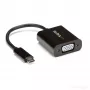 StarTech.com USB-C – VGA-sovitin - musta - 1080p - videosovitin MacBook Prolle - USB C – VGA-näyttösovitin - päivitetty versio on CDP2VGAEC