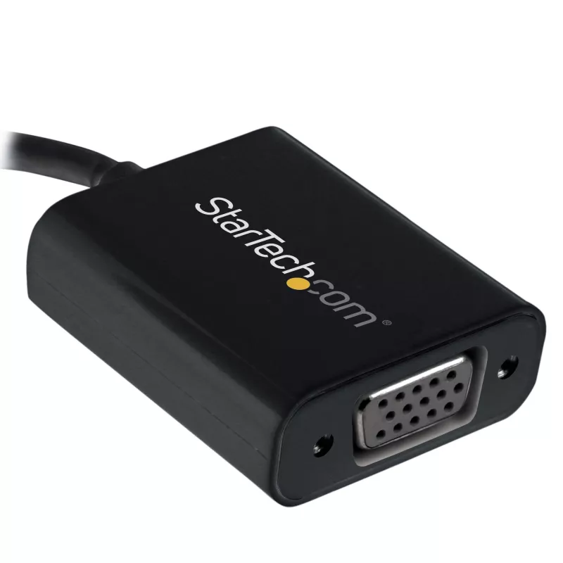 StarTech.com USB-C – VGA-sovitin - musta - 1080p - videosovitin MacBook Prolle - USB C – VGA-näyttösovitin - päivitetty versio on CDP2VGAEC