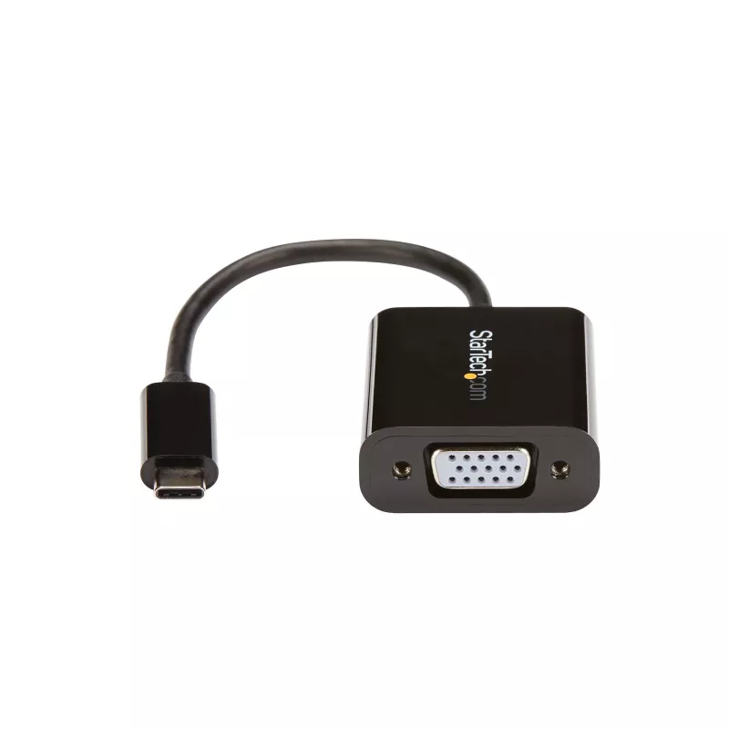 StarTech.com USB-C – VGA-sovitin - musta - 1080p - videosovitin MacBook Prolle - USB C – VGA-näyttösovitin - päivitetty versio on CDP2VGAEC