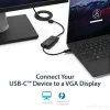 StarTech.com USB-C – VGA-sovitin - musta - 1080p - videosovitin MacBook Prolle - USB C – VGA-näyttösovitin - päivitetty versio on CDP2VGAEC
