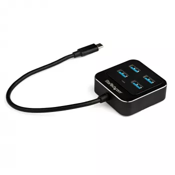 StarTech.com 4-porttinen USB C -keskitin – USB-C - 4x USB-A-porttia – SuperSpeed 10 Gbit/s USB 3.2 Gen 2 Type-C -keskitin – USB-väylävirralla toimiva – kannettava/kompakti USB-C - USB-adapterikeskitin kannettavalle – alumiini