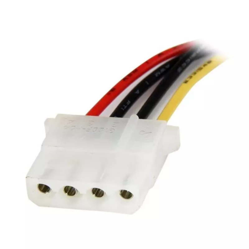 StarTech.com 30,5 cm SATA-LP4-virtakaapeliadapteri - B/M, SATA 15-napainen, Molex (4-napainen), 0,3048 m, uros, naaras, suora