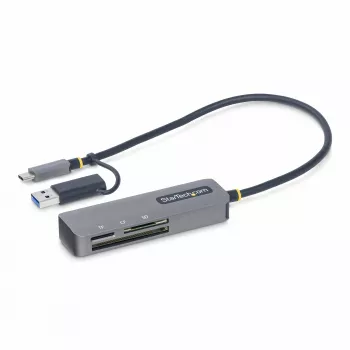 StarTech.com FCREADMICRO3V2 USB 3.0 -monikorttilukija, SD/microSD/CompactFlash, USB-C ja USB-A-sovitin, 5 Gbps