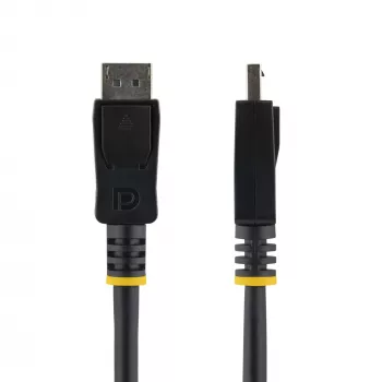 StarTech.com DISPL5M 5 m DisplayPort 1.2 -kaapeli, 4K x 2K, HBR2, lukittavat liittimet, uros–uros, musta