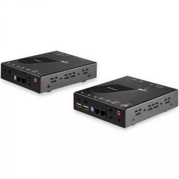 StarTech.com HDMI KVM -jatko IP-verkon yli - 4K 30Hz HDMI 2.0 ja USB IP:n yli LAN- tai Cat5e/Cat6 Ethernet-kaapelilla (100m/330ft) - etä-KVM-kytkin/konsoli lähetin/vastaanotin jatkosarja