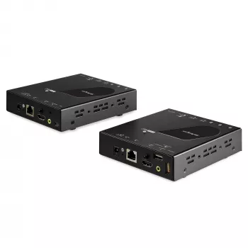 StarTech.com HDMI KVM -jatko IP-verkon yli - 4K 30Hz HDMI 2.0 ja USB IP:n yli LAN- tai Cat5e/Cat6 Ethernet-kaapelilla (100m/330ft) - etä-KVM-kytkin/konsoli lähetin/vastaanotin jatkosarja