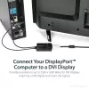 StarTech.com DisplayPort-DVI Dual Link -aktiivisovitin - DisplayPort-DVI-D-sovitin videomuunnin 2560x1600 60Hz - DP 1.2 - DVI-näyttö - USB-virtalähde - lukittuva DP-liitin