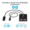 StarTech.com DisplayPort-DVI Dual Link -aktiivisovitin - DisplayPort-DVI-D-sovitin videomuunnin 2560x1600 60Hz - DP 1.2 - DVI-näyttö - USB-virtalähde - lukittuva DP-liitin