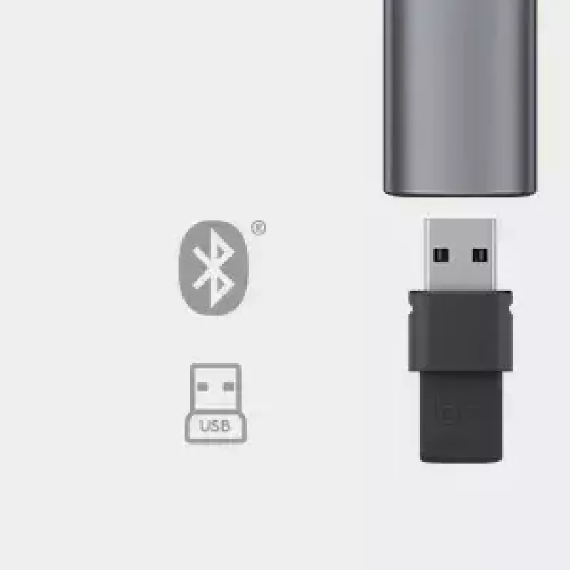 Logitech Spotlight Plus esityskaukosäädin, harmaa