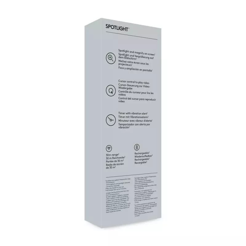 Logitech Spotlight Plus esityskaukosäädin, harmaa