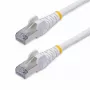 StarTech.com 5m valkoinen CAT8 Ethernet-kaapeli, ilman lukituskieltä RJ45, 25G/40G, 2000MHz, 100W PoE++, S/FTP, 26AWG puhdas paljas kuparijohdin, LSZH, suojattu verkkopatch-kaapeli vedonpoistimilla, yksittäin testattu