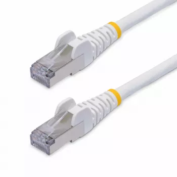 StarTech.com 2m valkoinen CAT8 Ethernet-kaapeli, ilman lukituskieltä RJ45, 25G/40G, 2000MHz, 100W PoE++, S/FTP, 26AWG puhdas paljas kuparijohdin, LSZH, suojattu verkkopatch-kaapeli vedonpoistimilla, yksittäin testattu