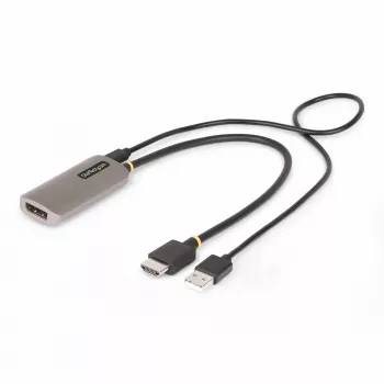 StarTech.com 1 ft (30 cm) HDMI–DisplayPort-adapterikaapeli, 8K 60Hz, aktiivinen HDMI 2.1 – DP 1.4 -videomuunnin, USB-väylävirta mukana tulevalla kaapelilla