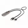 StarTech.com 1 ft (30 cm) HDMI–DisplayPort-adapterikaapeli, 8K 60Hz, aktiivinen HDMI 2.1 – DP 1.4 -videomuunnin, USB-väylävirta mukana tulevalla kaapelilla