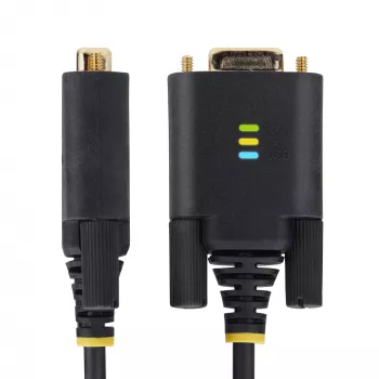 StarTech.com 2 m USB – nollamodeemi-sarja-adapterikaapeli, COM-säilytys, FTDI, USB-A – DB9 RS232, vaihdettavat DB9-ruuvit/mutterit, Windows/macOS/Linux