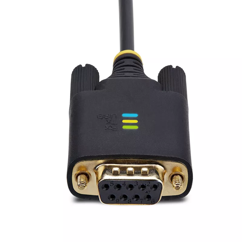 StarTech.com 2 m USB – nollamodeemi-sarja-adapterikaapeli, COM-säilytys, FTDI, USB-A – DB9 RS232, vaihdettavat DB9-ruuvit/mutterit, Windows/macOS/Linux
