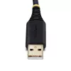 StarTech.com 2 m USB – nollamodeemi-sarja-adapterikaapeli, COM-säilytys, FTDI, USB-A – DB9 RS232, vaihdettavat DB9-ruuvit/mutterit, Windows/macOS/Linux