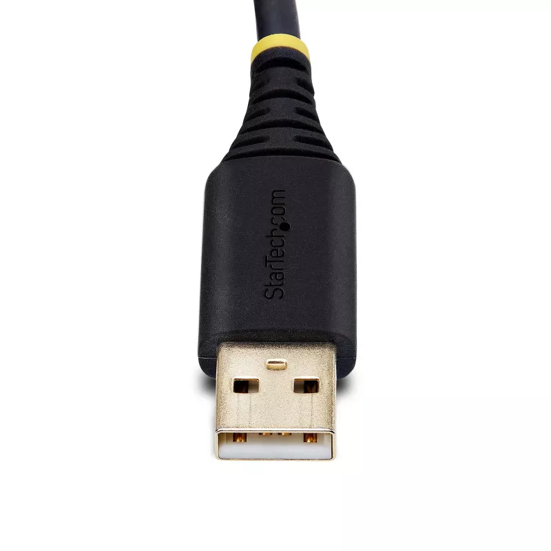 StarTech.com 2 m USB – nollamodeemi-sarja-adapterikaapeli, COM-säilytys, FTDI, USB-A – DB9 RS232, vaihdettavat DB9-ruuvit/mutterit, Windows/macOS/Linux