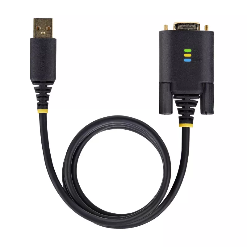 StarTech.com 2 m USB – nollamodeemi-sarja-adapterikaapeli, COM-säilytys, FTDI, USB-A – DB9 RS232, vaihdettavat DB9-ruuvit/mutterit, Windows/macOS/Linux