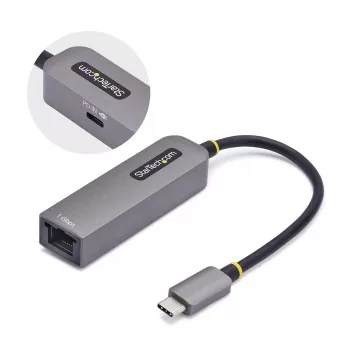 StarTech.com USB-C – Ethernet-adapteri, NIC, 100W PD läpivienti, USB 3.0 Type-C 1 Gbit/s moninopeusverkkoadapteri, Thunderbolt-yhteensopiva, Windows & Mac