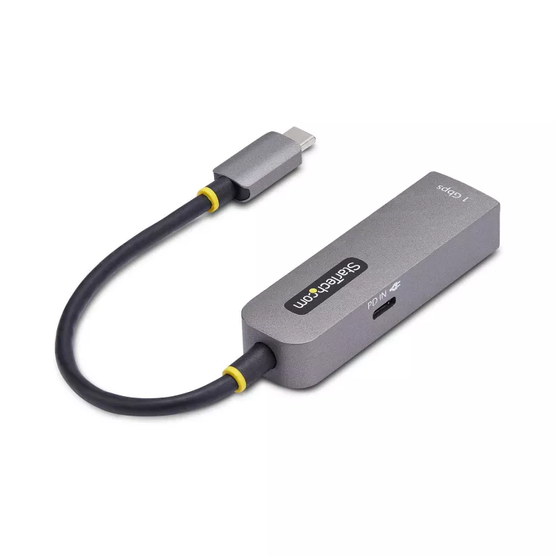 StarTech.com USB-C – Ethernet-adapteri, NIC, 100W PD läpivienti, USB 3.0 Type-C 1 Gbit/s moninopeusverkkoadapteri, Thunderbolt-yhteensopiva, Windows & Mac
