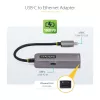 StarTech.com USB-C – Ethernet-adapteri, NIC, 100W PD läpivienti, USB 3.0 Type-C 1 Gbit/s moninopeusverkkoadapteri, Thunderbolt-yhteensopiva, Windows & Mac