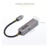 StarTech.com USB-C – Ethernet-adapteri, NIC, 100W PD läpivienti, USB 3.0 Type-C 1 Gbit/s moninopeusverkkoadapteri, Thunderbolt-yhteensopiva, Windows & Mac