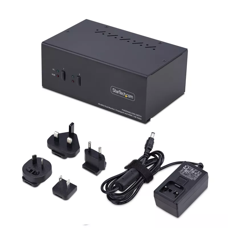 StarTech.com P2ADDH462-KVM-SWITCH KVM-kytkin musta