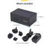 StarTech.com P2ADDH462-KVM-SWITCH KVM-kytkin musta