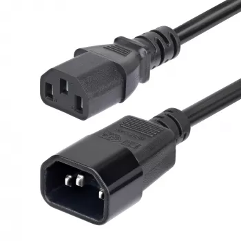 StarTech.com 4,5m (15ft) jatkojohto, C14 - C13 PDU virtakaapeli, 15A 250V, 14AWG, AC-virtakaapeli PDU/virtalähde, KEMA-KEUR-sertifioitu