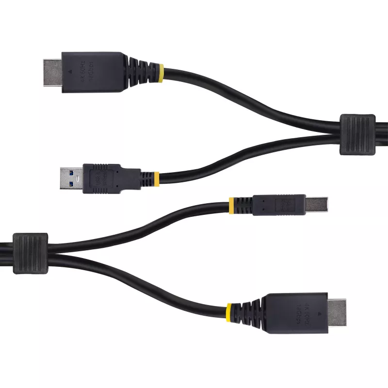 StarTech.com 10ft (3m) HDMI- ja USB-5Gbit/s-KVM-kaapeli, 4K 60Hz, HDMI-2.0- ja USB-yhdistelmäkaapeli KVM-kytkimille