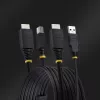 StarTech.com 10ft (3m) HDMI- ja USB-5Gbit/s-KVM-kaapeli, 4K 60Hz, HDMI-2.0- ja USB-yhdistelmäkaapeli KVM-kytkimille
