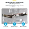 StarTech.com 4-porttinen USB Type-C PCIe -kortti, USB 3.2 10Gbps, USB-C PCI Express -laajennuskortti, 4x riippumaton USB-ohjain, Windows/Linux/macOS, TAA-yhteensopiva