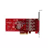 StarTech.com 4-porttinen USB Type-C PCIe -kortti, USB 3.2 10Gbps, USB-C PCI Express -laajennuskortti, 4x riippumaton USB-ohjain, Windows/Linux/macOS, TAA-yhteensopiva