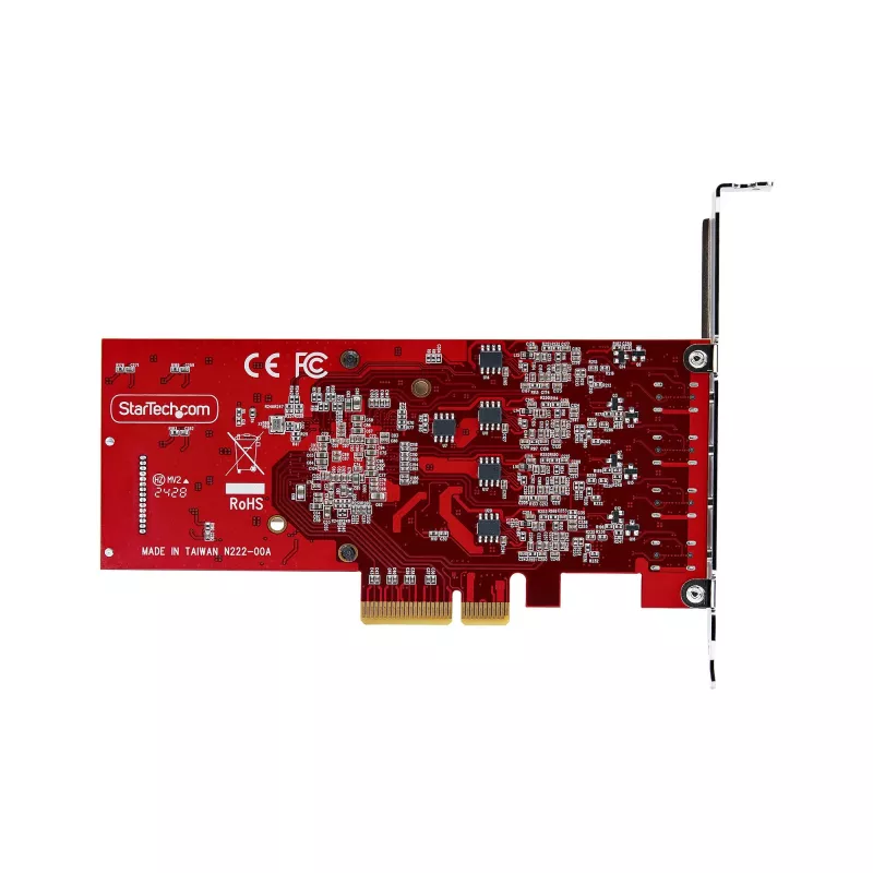 StarTech.com 4-porttinen USB Type-C PCIe -kortti, USB 3.2 10Gbps, USB-C PCI Express -laajennuskortti, 4x riippumaton USB-ohjain, Windows/Linux/macOS, TAA-yhteensopiva
