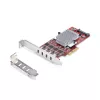 StarTech.com 4-porttinen USB Type-C PCIe -kortti, USB 3.2 10Gbps, USB-C PCI Express -laajennuskortti, 4x riippumaton USB-ohjain, Windows/Linux/macOS, TAA-yhteensopiva