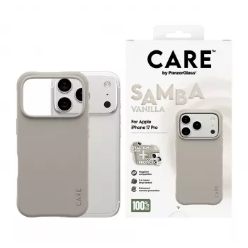 Suojakotelo PanzerGlass CARE by muodikas kotelo Samba Vanilla MagSafe iPhone 17 Pro