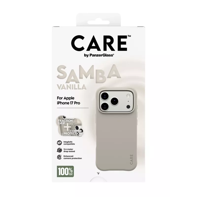 Suojakotelo PanzerGlass CARE by muodikas kotelo Samba Vanilla MagSafe iPhone 17 Pro