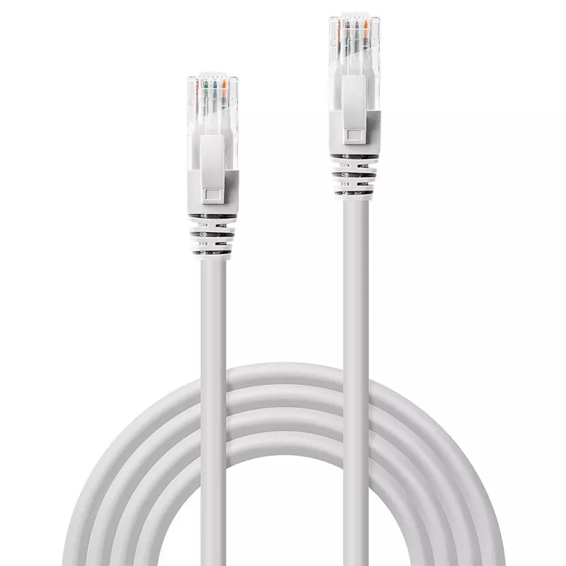 Verkkokaapeli Lindy 5m Cat.6 RJ-45 U/UTP valkoinen