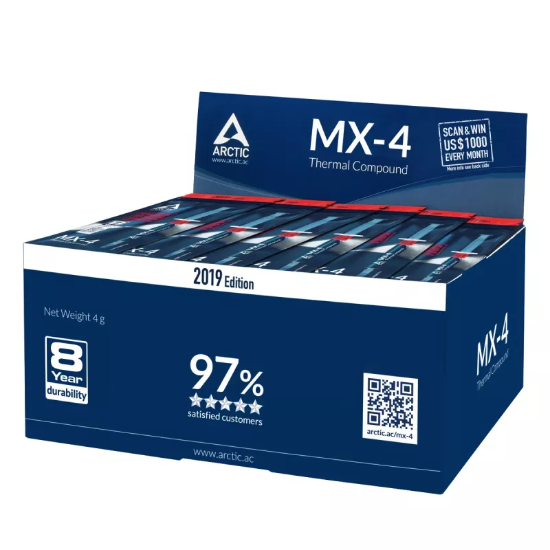ARCTIC MX-4 (4 g) Edition 2019 – suuritehoinen lämpötahna
