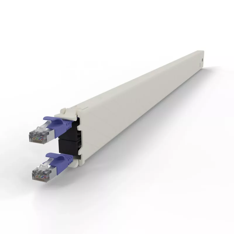 PATCHBOX.one / kasetti / 30HE / STP / violetti, 1,8 m, Cat6a, U/FTP (STP), RJ-45, RJ-45, violetti
