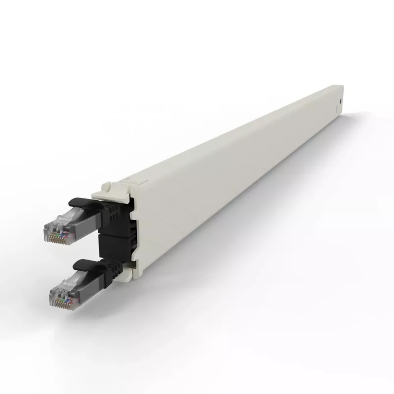 PATCHBOX patchbox.one CONE30UTPBK sisäänvedettävä kytkentäkaapelikasetti, 30RU, Cat6a, UTP, musta