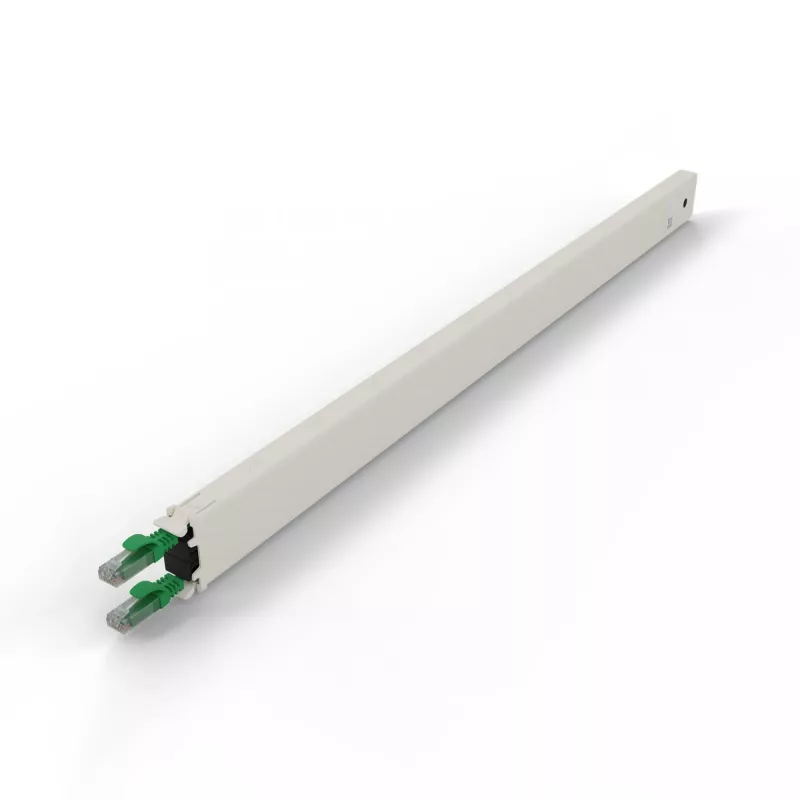 PATCHBOX patchbox.one CONE30UTPGR sisäänvedettävä kytkentäkaapelikasetti, 30RU, Cat6a, UTP, vihreä