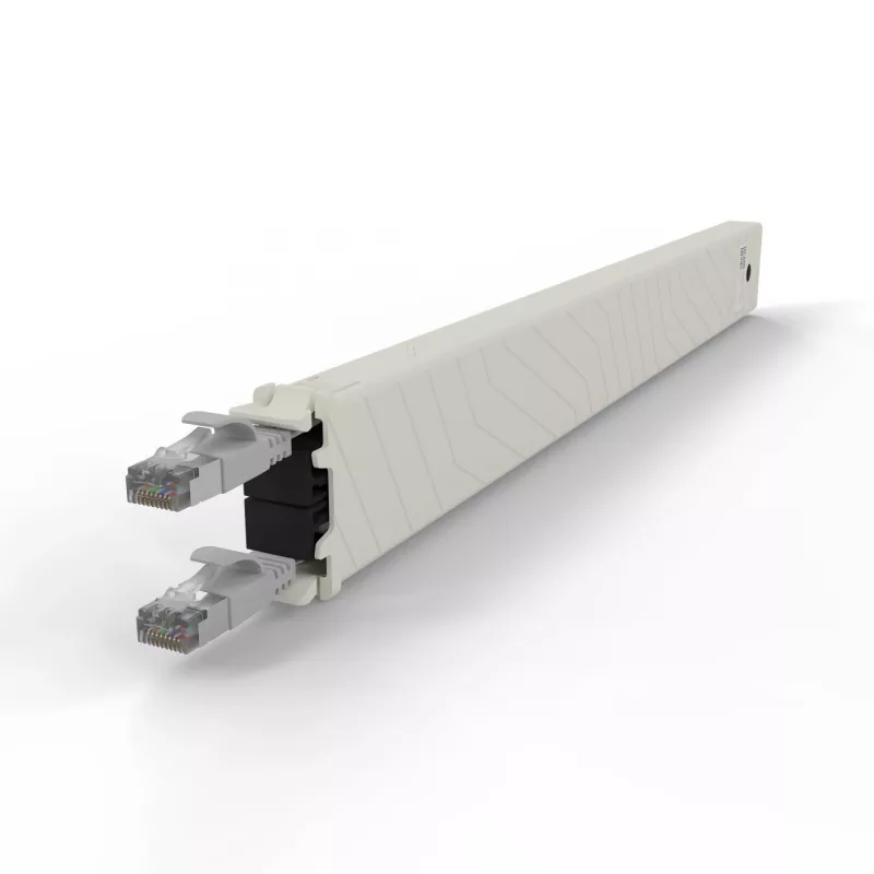 Verkkokaapeli PATCHBOX CONEX8STPSL RJ-45 Cat6a 0,8 m harmaa