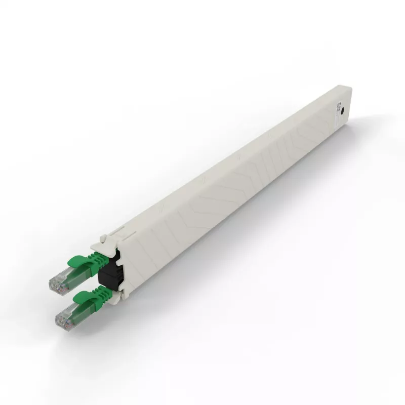 PATCHBOX .one CONEX8UTPGR 8RU Cat6a UTP sisäänvedettävä kuparikasetti, vihreä